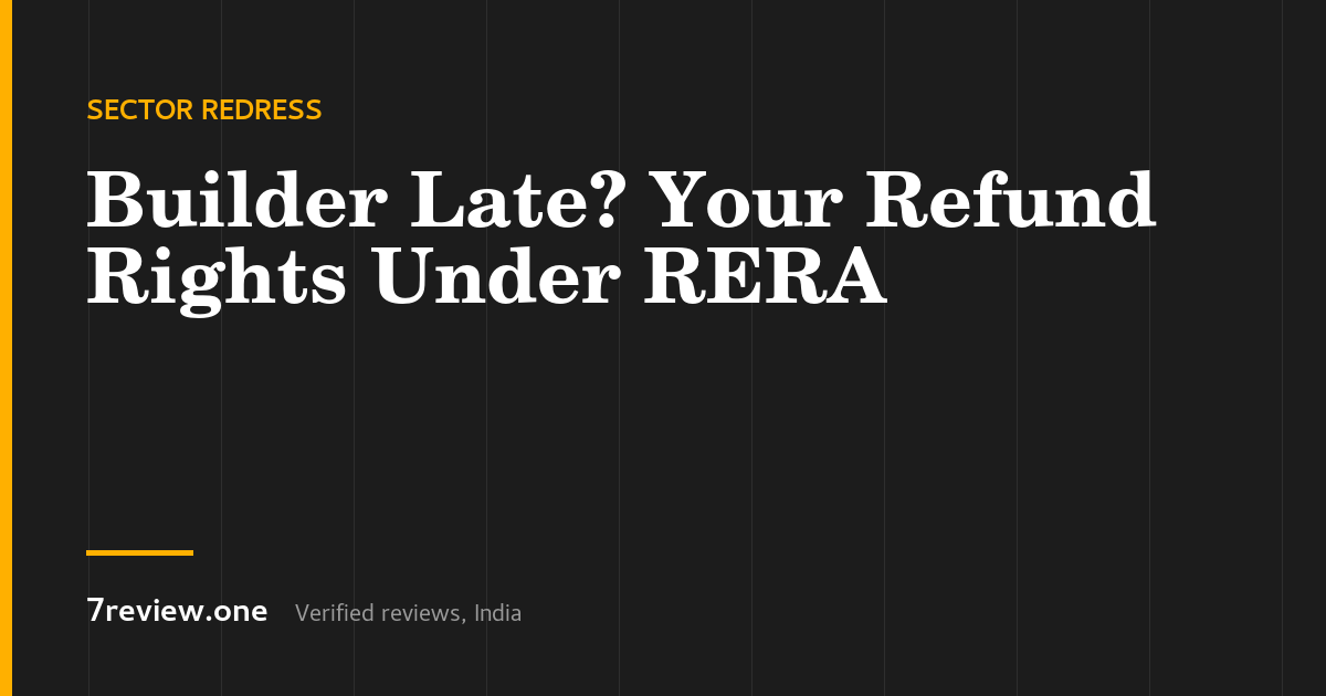 Builder Delayed Possession? Your Refund and Interest Rights Under RERA