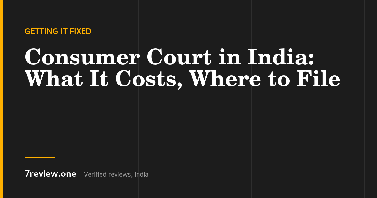 What Does It Cost to File a Consumer Case in India? Fees and Jurisdiction, 2026