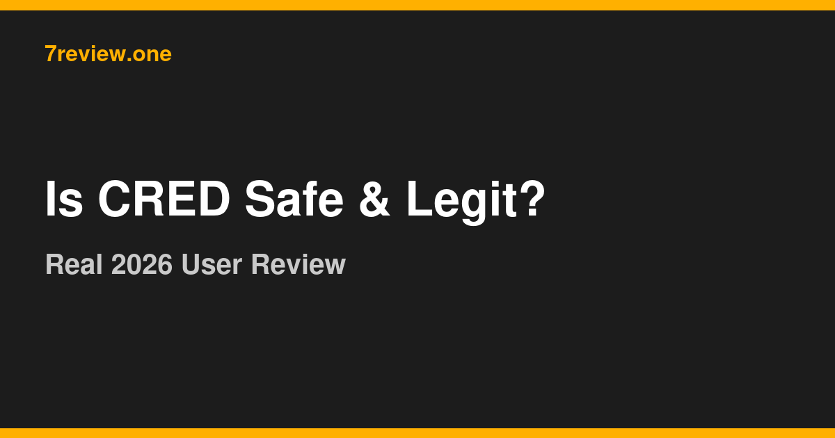 Is CRED Safe & Legit? Real 2026 User Review of the Bill-Payment App